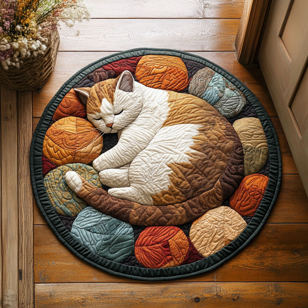 Warm Nest CP1211031CL Quilted Round Mat