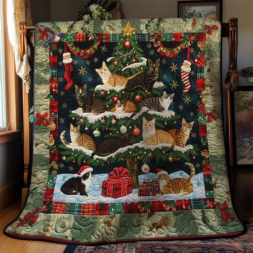 Cat's Christmas Cheer WN1610061CL Quilt