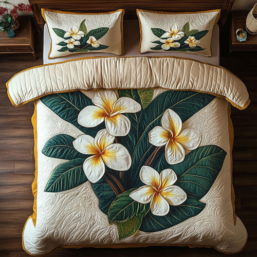 Botanical Plumeria Elegance WY1306031CL Duvet Cover Set