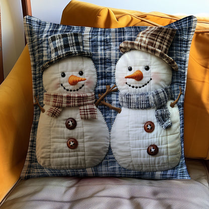 Christmas Snowman WJ2311045CL Quilt Pillow Case