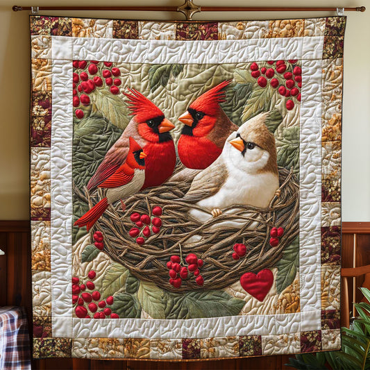 Funny Couple Cardinal WP2312022CL Quilt