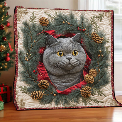 British Shorthair Charm CW0811019CL Quilt