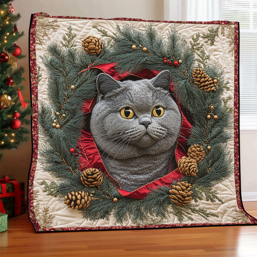 British Shorthair Charm CW0811019CL Quilt