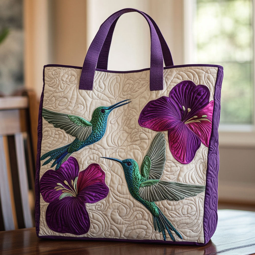 Floral Flight CP2409017CL Quilted Tote Bag