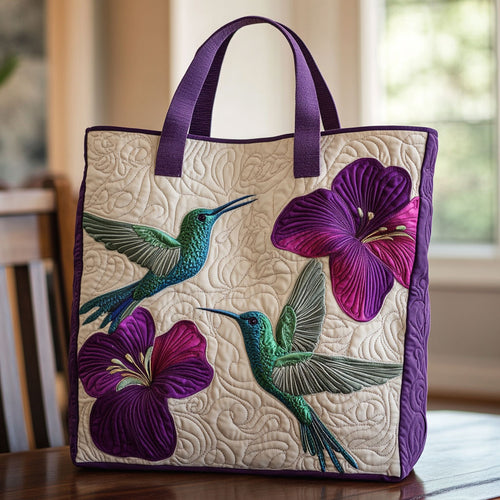 Floral Flight CP2409017CL Quilted Tote Bag