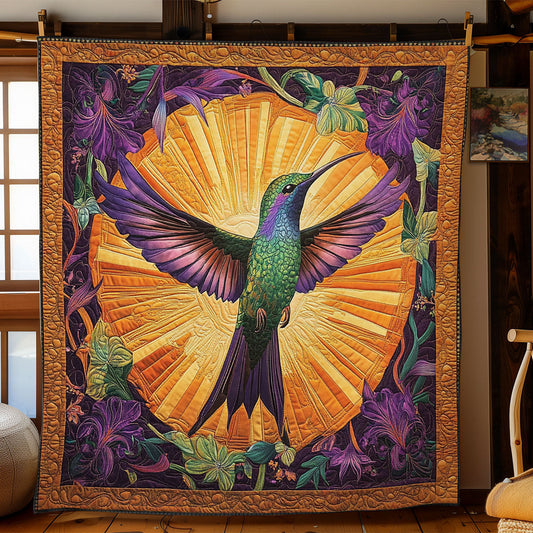 Glorious Hummingbird In Sun WY0602149CL Quilt