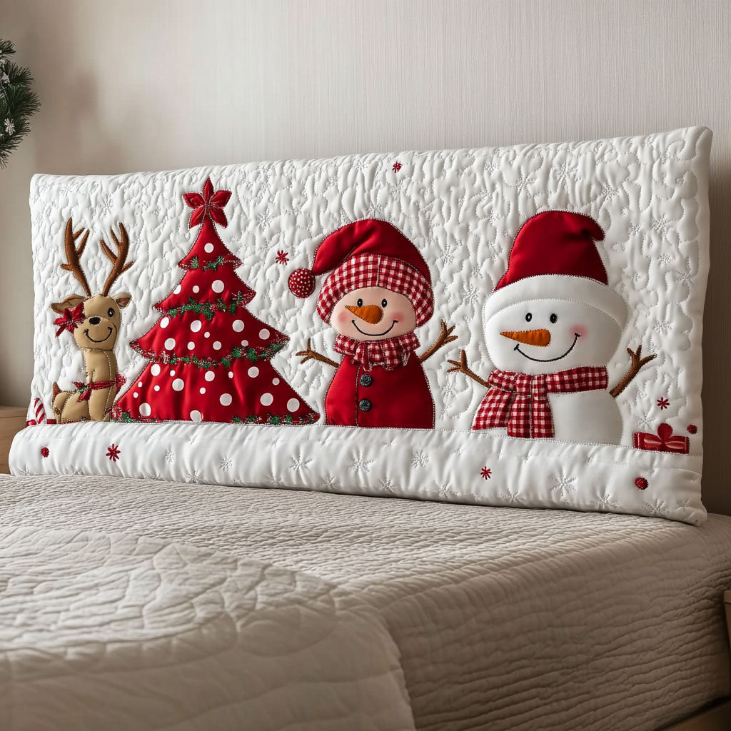 Snowy Wishes WN3112042CL Quilted Headboard Slipcover
