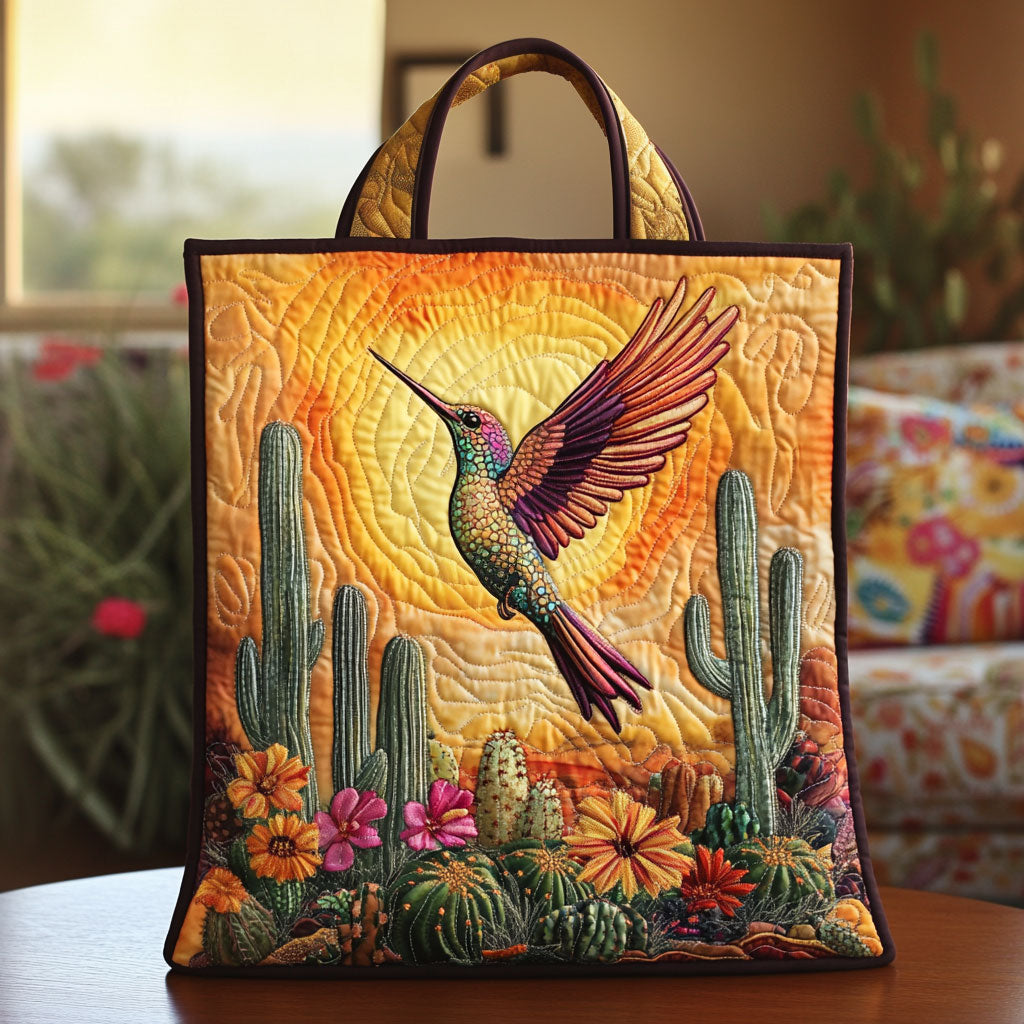 Whispering Hummingbird LT2011016CL Quilted Tote Bag