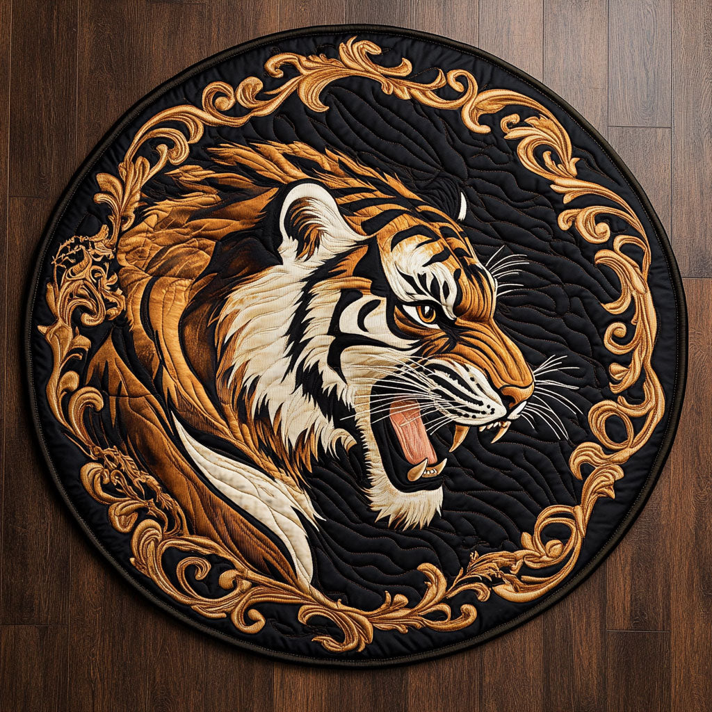 Angry Tiger WX2805003CL Quilted Round Mat
