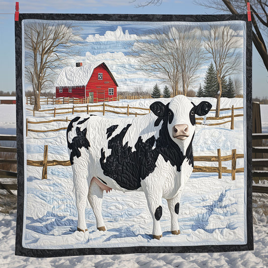 Winter Pasture Cow LT1909020CL Quilt