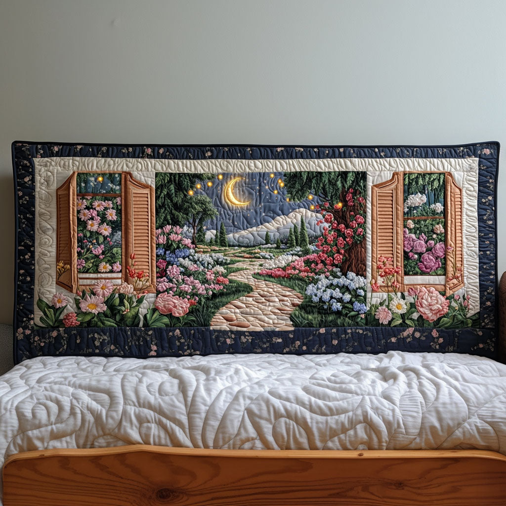 Fairy Garden Moonlight KL2512028CL Quilted Headboard Slipcover
