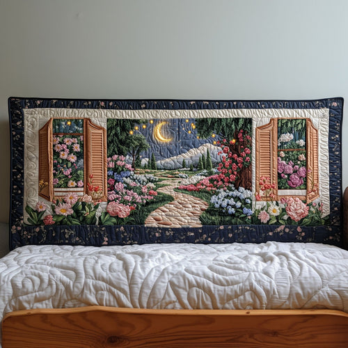Fairy Garden Moonlight KL2512028CL Quilted Headboard Slipcover
