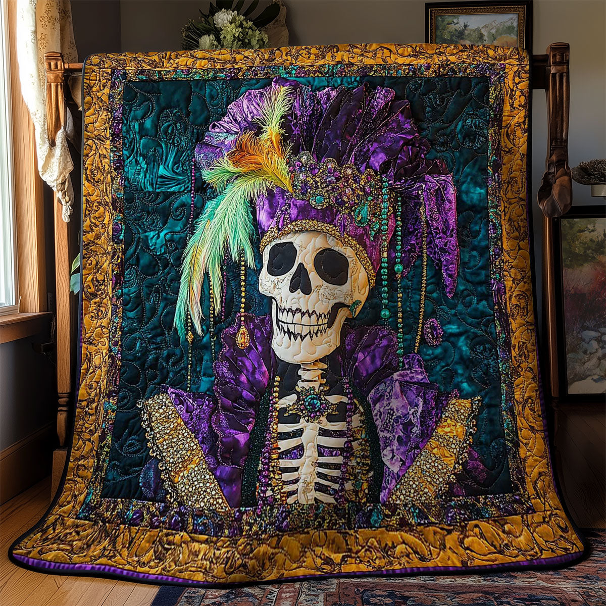 Glittering Skull WN1403067CL Quilt