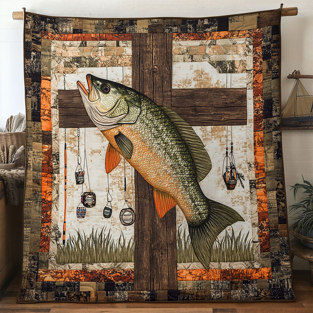 Bass Fish Echo WN0412004CL Quilt