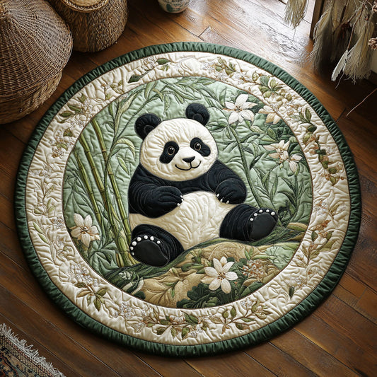 Bamboo Panda WY0206014CL Quilted Round Mat