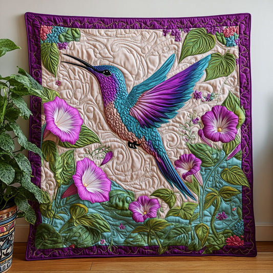 Hummingbird Morning Glory CW1707026CL Quilt