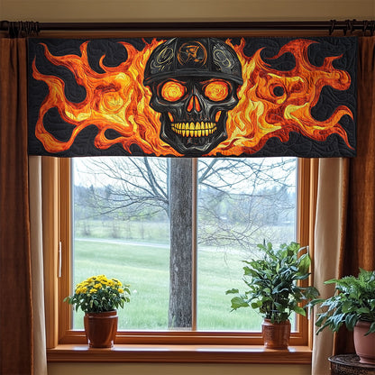 Fire Skull WX2205021CL Quilted Valance