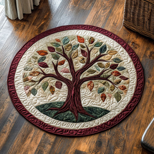 Circle Of Roots CP2305005CL Quilted Round Mat