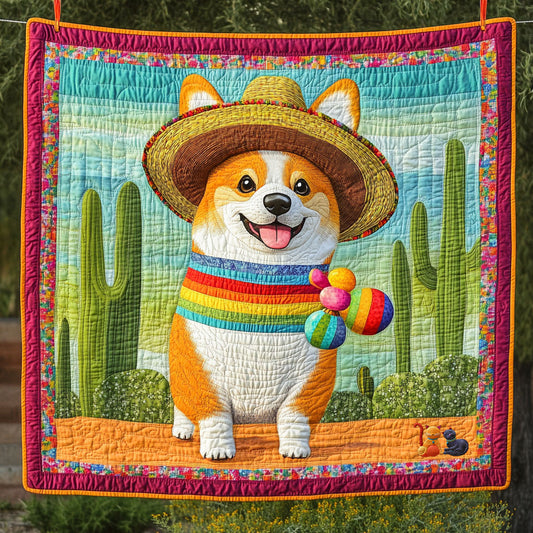 Corgi Happy WT2110019CL Quilt