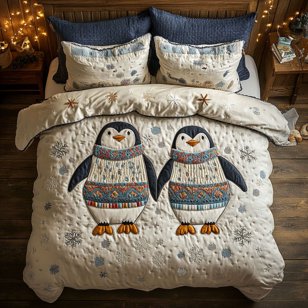 Penguin Couple WJ0505007CL Duvet Cover Set