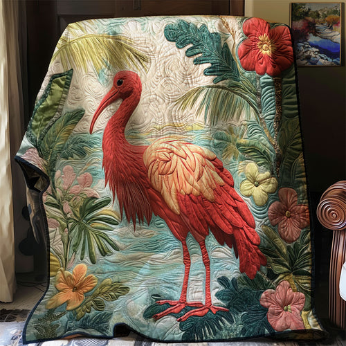 Tropical Scarlet Ibis WJ1902019CL Quilt