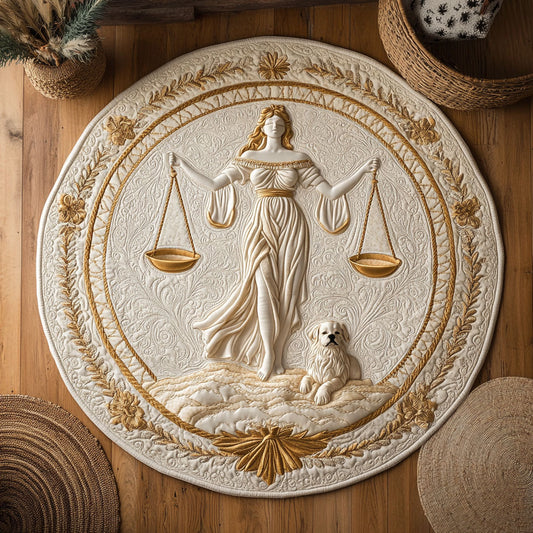 Justice And Grace WY0306016CL Quilted Round Mat
