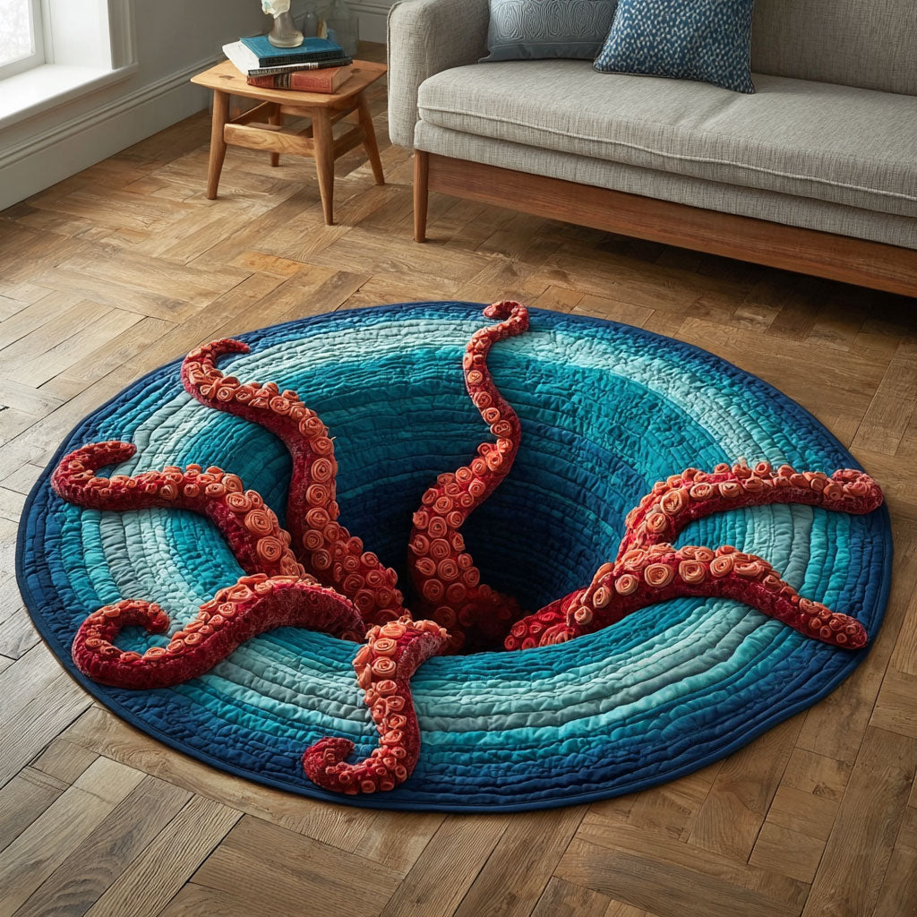 Deepwater Leviathan CP0901018CL Quilted Round Mat