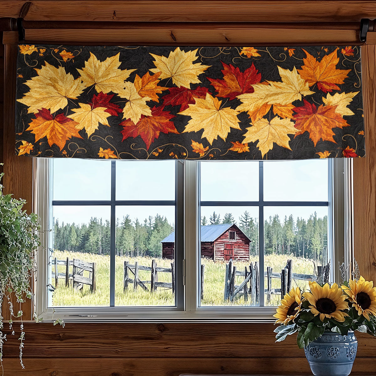 Flickerfall WN2807059CL Quilted Valance