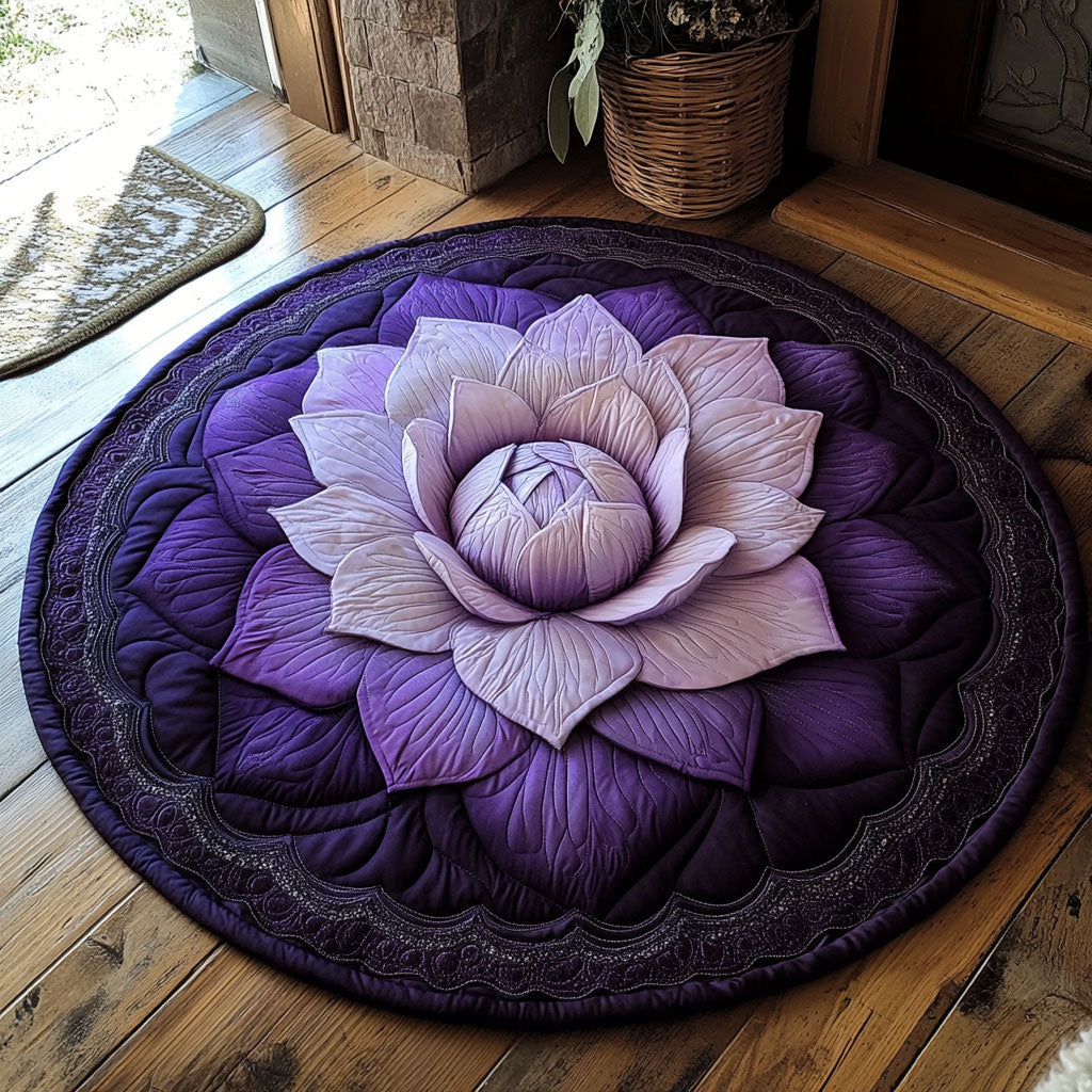 Lavender Rise CP0912065CL Quilted Round Mat