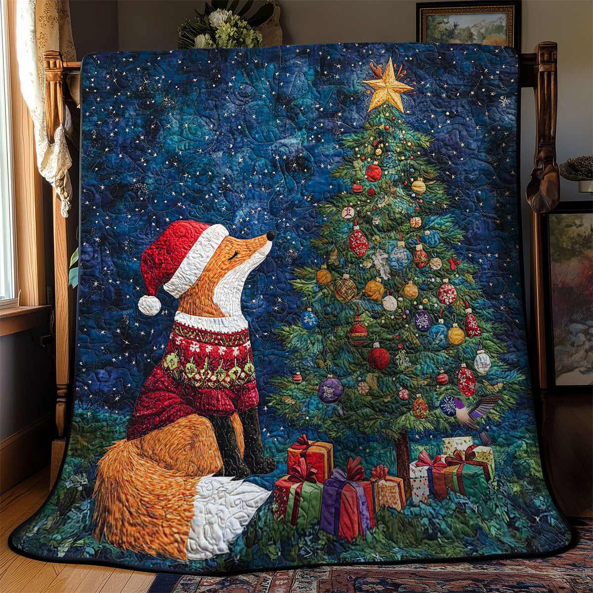 Fox Holiday Cheer WN0711020CL Quilt