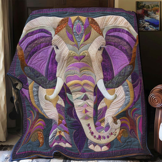 Purple Grace Elephant YR0301017CL Quilt