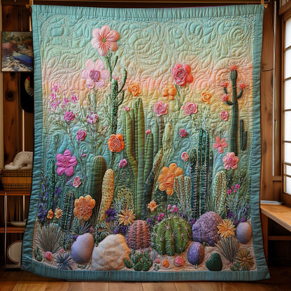 Cactus Flower WY2201052CL Quilt