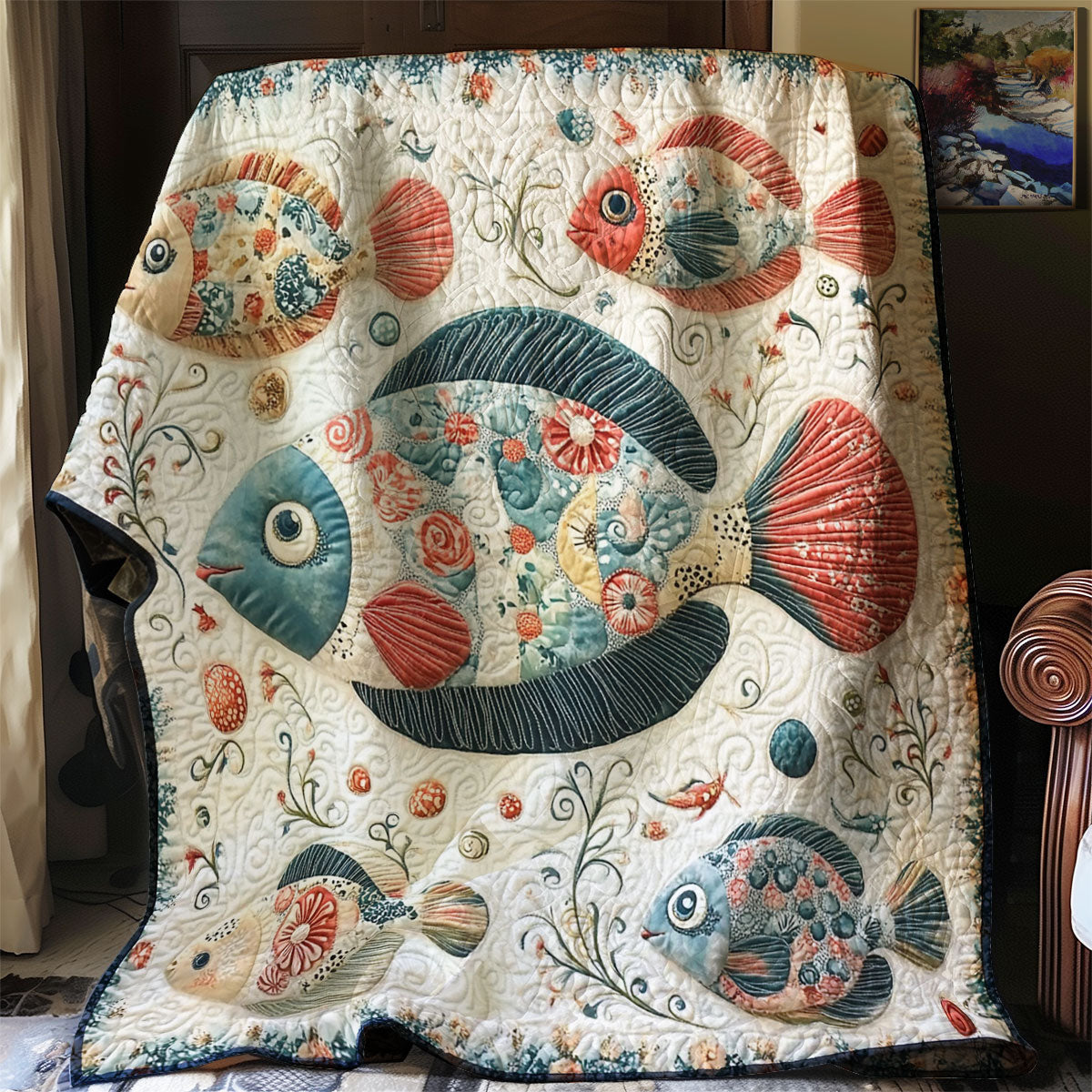 Fish Tale Bliss WJ0701007CL Quilt