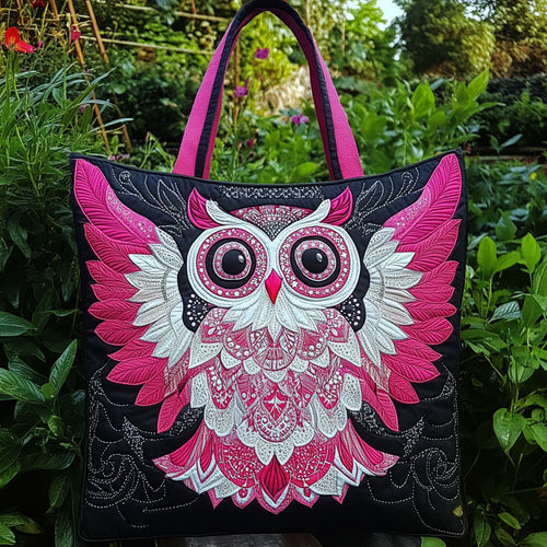 Elegant Owl WN2709018CL Quilted Tote Bag