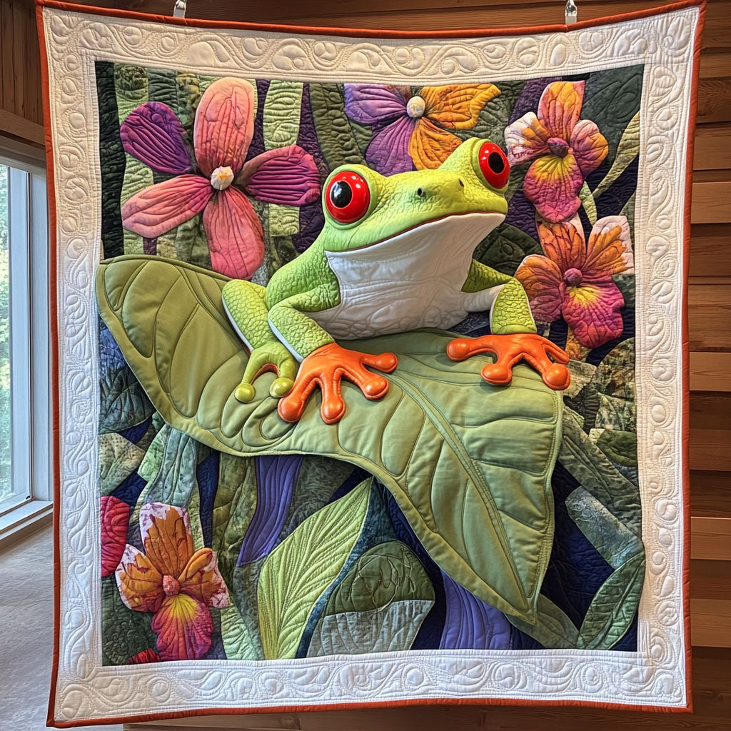 Frog Leaf CP2008064CL Quilt