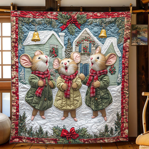 Snowy Mouse Choir CW1311030CL Quilt