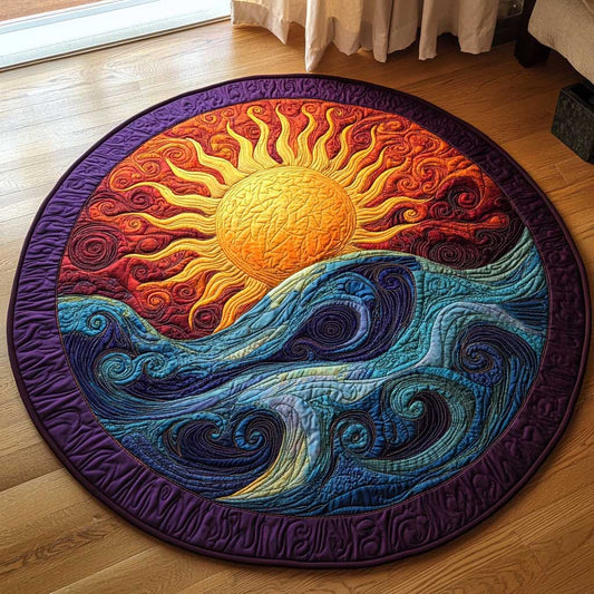 Fire And Water WN1903127CL Quilted Round Mat