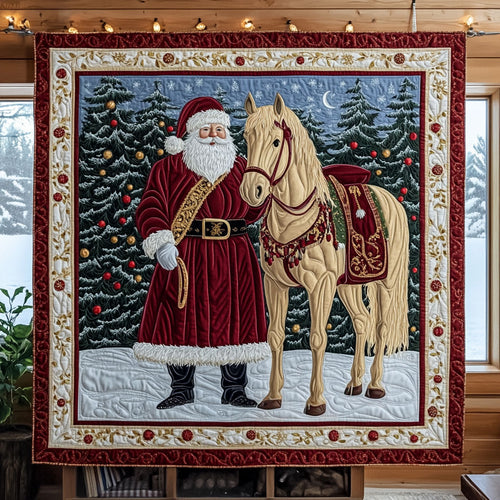 Santa and Horse KL1411021CL Quilt