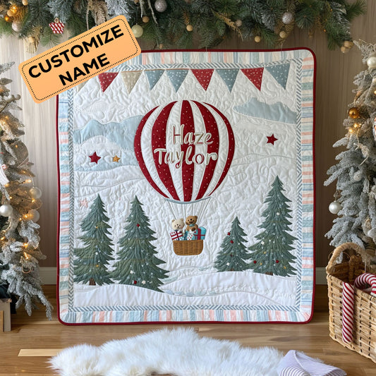 Balloon Delivery WN0108001CL Personalized Baby Quilt
