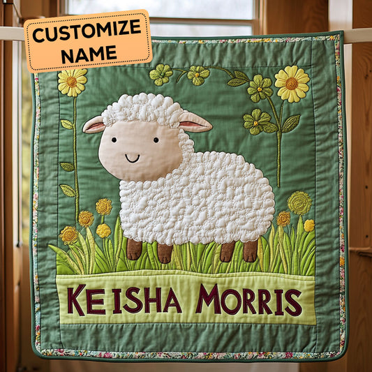 Fluffy Field CP2507025CL Personalized Baby Quilt