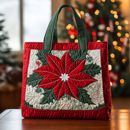 Holiday Bloom CP2209021CL Quilted Tote Bag