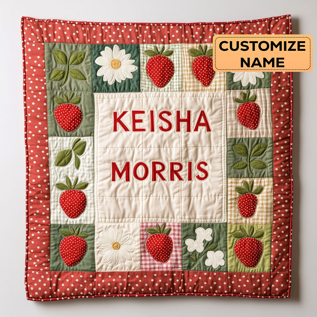 Berry Patch CP1807063CL Personalized Baby Quilt