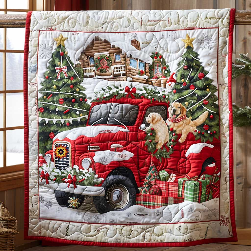 Christmas Truck Mountain WP3010021CL Quilt