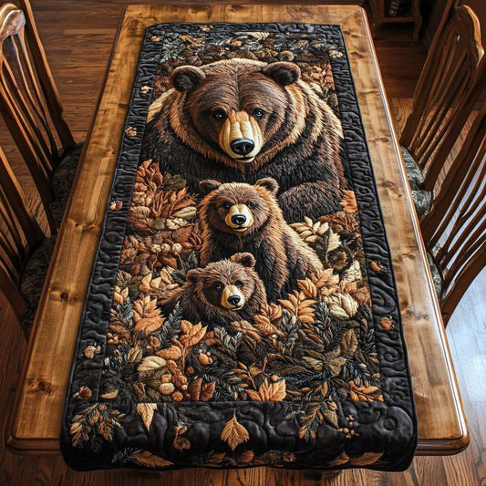 Bear Cubs Love WN2204003CL Quilted Table Runner