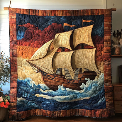 Crimson Voyage WY0304023CL Quilt