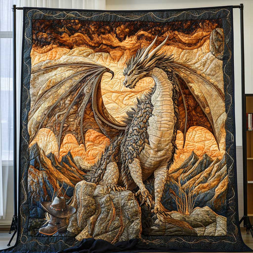 Ancient Volcano Dragon WP0412022CL Quilt