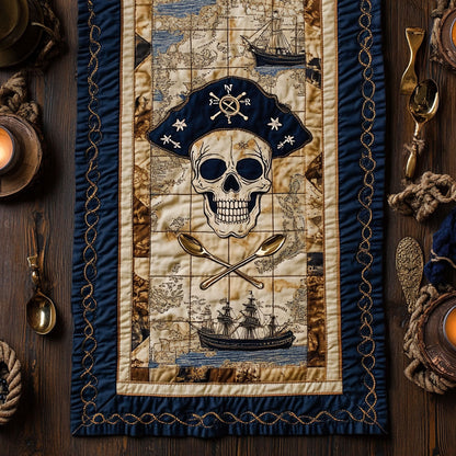 Rusty Skull Helm WN1207052CL Quilted Table Runner