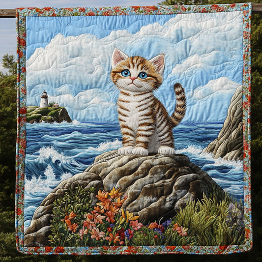 Seaside Cat WY2208093CL Quilt