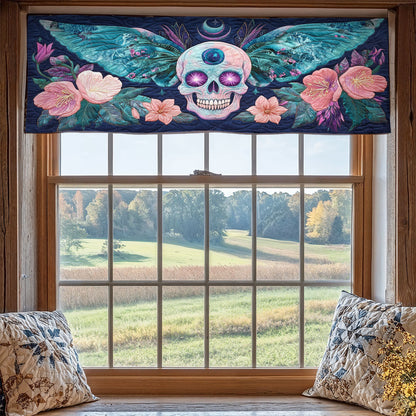 Skull Flower WX2205051CL Quilted Valance