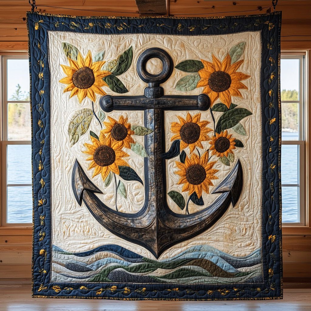 Blue Anchor CW2409047CL Quilt